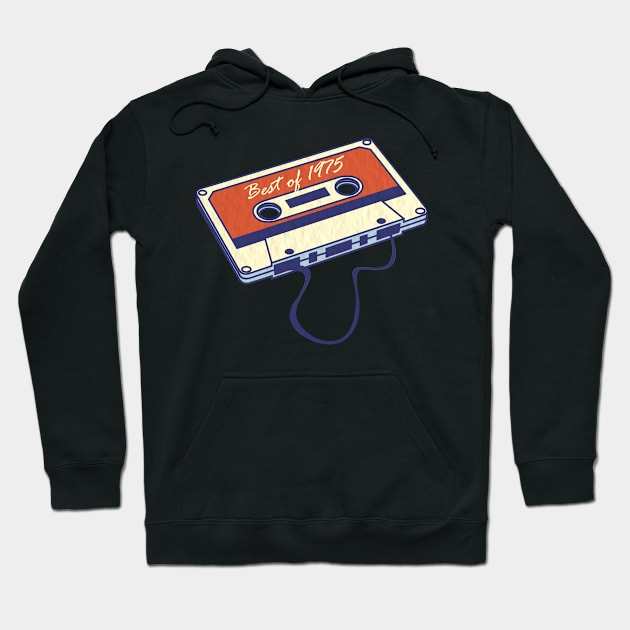 Vintage Best of 1975 Classic Cassette Tape 45th Birthday Hoodie by calvinglory04